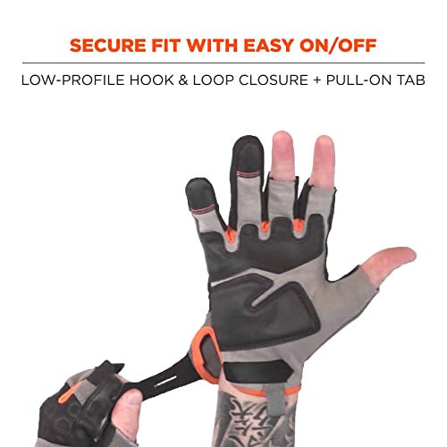 ProFlex 720 Framer Work Glove, High Dexterity, Padded Palm, XX-Large,Gray - size: 2X-Large (Pack of 1)
