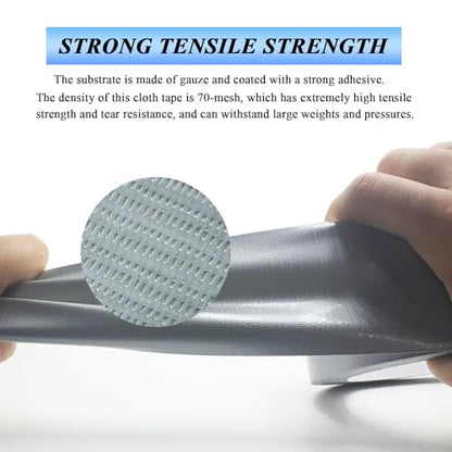 3pcs Duct Tape Heavy Duty Waterproof, Premium Sliver/Grey Strong Adhesive Flex Seal Duct Tape Bulk for Ductwork Repair, Carpet Tape, Dryer Vent, HVAC (65 FT*2 Inch*190μm,70Mesh) Indoor Outdoor Hose - size: 3 Rolls, 2" x 21 Yds