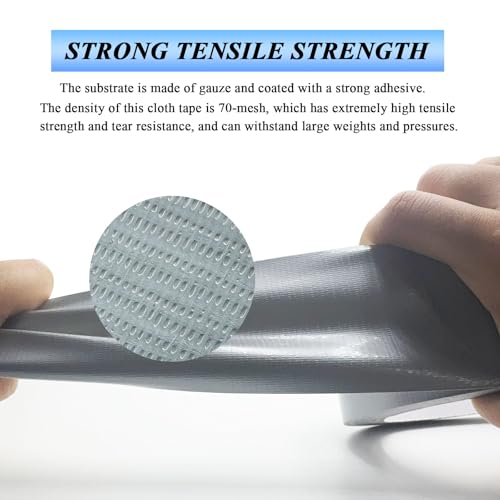 2 Pack Duct Tape Heavy Duty, Waterproof, Heat Resistant, Strong Adhesive Packaging Tape for HVAC, Home Improvement, Outdoor, Packing Boxes, Pipe Insulation, Window Sealing (21 Yards x 2 Inch) - size: 2 Rolls, 2" x 21 Yds