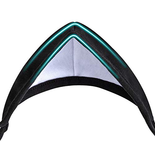 comfso 5 Pack Soft Cloth Black Face Masks with Nose Bridge Wire Breathable Dust proof Cotton for Adult Women Men Reusable Washable