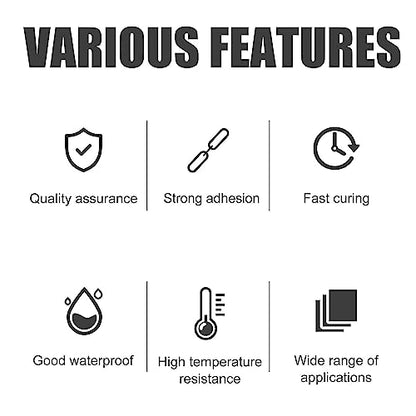 Jue-Fish Multifunctional Glue, Welding High-Strength Oily Glue, Universal Super Glue, Instant Bonding, Strong Adhesion, Repairs Last Long Time for Metal, Wood, Ceramics,Leather, Glass (clear4pc) - color: clear4pc