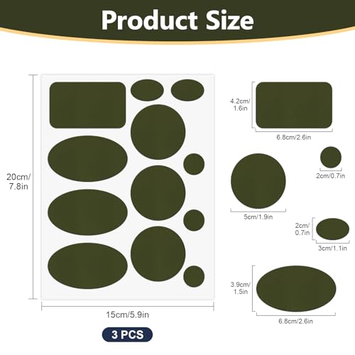 Down Jacket Patches Nylon Repair Tape Self-Adhesive Repair Patch | Pre-Cut, Waterproof Tear-Resistant Rip-Stop Nylon Fabric Patches to Fix Holes in Clothing, Sleeping Bags - color: Olive