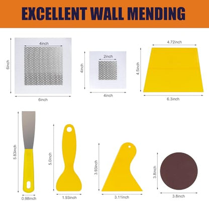 Drywall Repair Kit Drywall Hole Repair Patch Kits Wall Spackle Repair Paste with 8.5OZ White Wall Repair Putty with Scraper, Wall Surface Hole Fill Quick and Easy Solution (1Pack) - color: 1Pack