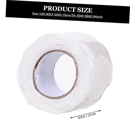 Lurrose Flexible Silicone Rubber Seal Tape for Plumbing Leak Repair Compression Resistant Weatherproof Pipe Leak Sealant for Faucets Heating Joints and Water Tanks