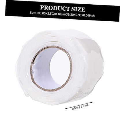 Lurrose Flexible Silicone Rubber Seal Tape for Plumbing Leak Repair Compression Resistant Weatherproof Pipe Leak Sealant for Faucets Heating Joints and Water Tanks