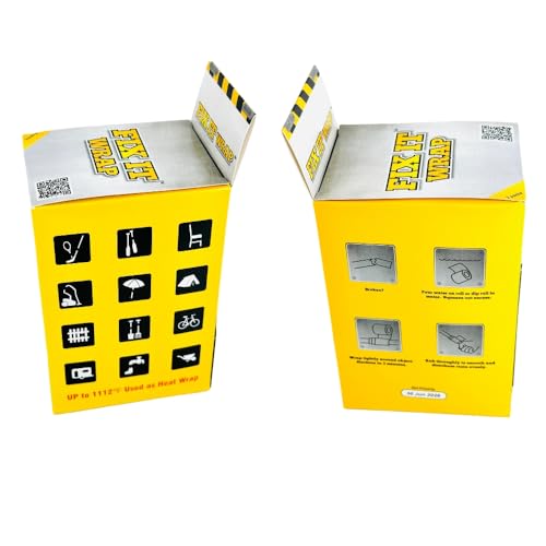 Fix It Wrap Repair Wrap | Strong Fiber Weld Fix | Fiberglass Repair Tape -2 Pack (4 INCH) - size: 2 inches x 50 inches and 4 inches x 50 inches