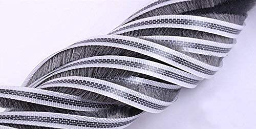 Weather Stripping Door Seal - Seals 5m (16ft) Soundproof, Draft & Dustproof Strip for Doors, Windows, Cabinet Doors with Noise Cancelling Window Inserts 7mm x 8mm (0.276 x 0.315 Inch), Gray - size: 7 mm x 8 mm