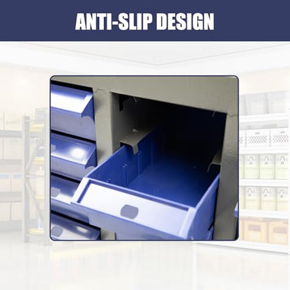 biosp 40 Drawers Bolt and Nut Tool Storage Cabinet Parts Cabinet Hardware Organization Shelves Bolts Bin Tool with ABS Material Drawer Label Stickers for Tool Hardware Storage, Grey