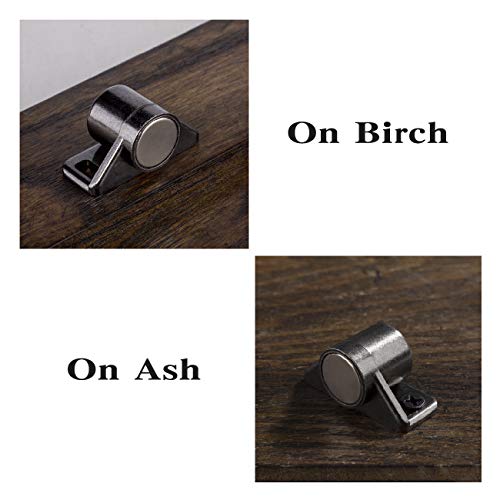 Keenkee 8 Pack Magnetic Cabinet Door Catch with Neodymium Magnet Cabinet Latch Magnetic Closure Hardware for Kitchen Cupboard and Closet Door Closing, Black Tone Gun Metal - color: Gun Metal 8ps