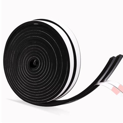 1/2 Inch Wide x 1/4 Inch Thick Foam Weather Stripping Black,Single Sided Foam Tape for AC Window and Doors,Closed Cell Foam Weather Strip,Self-Adhesive Foam Insulation Tape 33 Feet - size: 1/2In x 1/4In x 33Ft