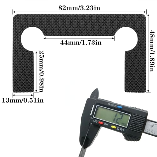 10 PCS Shower Door Hinge Shims Glass Shower Door Hinge Gaskets Anti-Slip Gasket Glass Hinge Replacement Kit Black (Black) - color: Black