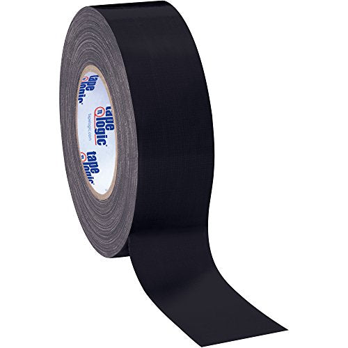 Aviditi (24 Rolls) Tape Logic 2 Inch x 60 Yards Multipurpose Duct Tape, Black, 10.0 Mil Thick - for Temporary Repairs, Labeling, Patching, Marking and Social Distancing - color: Black, style: 24 Pack