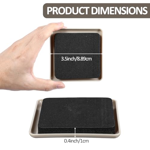 3.5 Inch Furniture Sliders, 20pcs Sliders for Moving Furniture, Heavy-Duty Furniture Movers Sliders for Carpet, Couch Sliders Protect Carpet Surface and Easily Move Furniture.