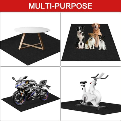 Golener Oil Spill Mat - Garage Floor Mat, Absorbent Oil Pad, Premium Maintenance Mat, Waterproof, Contain Liquid, Protect Floor from Spill & Stain, Reusable, Washable, Durable, 36”x59”, Black/Orange - size: 3' x 4'11" (Rectangular)