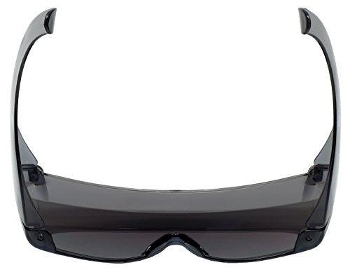 Calabria 3000 Fitover Safety Glasses with Uni-Lens – [Silver Mirror] Wrap Around Eye Protection | Anti-Fog Scratch Resistant | Protective Eyewear - color: Silver Mirror