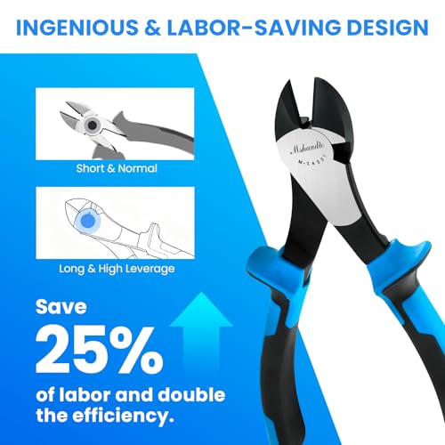 2 Pieces Plier Set, Including 8" Needle Nose Pliers and 7" Diagonal Cutting Pliers, Premium High Carbon Steel Construction for Plumbing, and General Applications Multi-use Tools Set - size: 2 Pcs