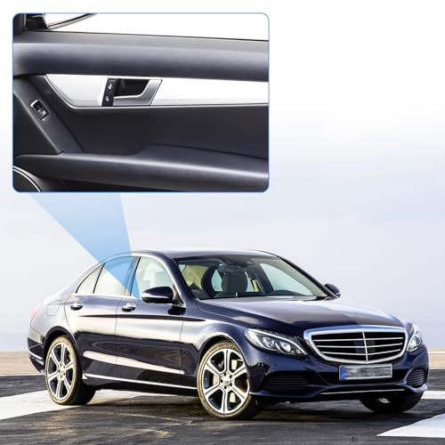 Inside Interior Door Handle Repair Kit Right Passenger Side Replacements for Mercedes-Benz C250 C280 C300 C350 C400 C63 GLK250 GLK280 GLK300 GLK350 Replaces 2047202763, 2047201271 Silver