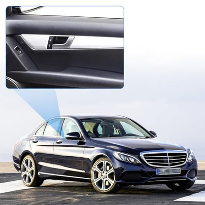 Inside Interior Door Handle Repair Kit Right Passenger Side Replacements for Mercedes-Benz C250 C280 C300 C350 C400 C63 GLK250 GLK280 GLK300 GLK350 Replaces 2047202763, 2047201271 Silver