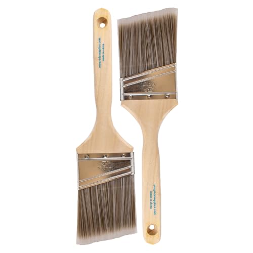 Pro Grade - Paint Brushes - 2Ea 3" Angle Brushes - size: 2Ea H 3A