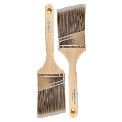 Pro Grade - Paint Brushes - 2Ea 3" Angle Brushes - size: 2Ea H 3A
