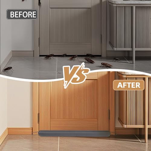 Door Draft Stopper for Bottom of Door and Window, Heavy Duty Guard Gap Snake Stripping, Cold Air Blocker, Warm Air Sealer, Door Noise Blocker with Hanging Loop, 36 inch, Grey - size: 36 inch