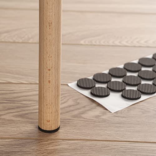 Non Slip Furniture Pads - Round, Square, Rectangle, Furnigear Premium 129 Pieces Furniture Grippers Chair Leg Pads Self Adhesive Rubber Chair Feet- Anti Scratches Furniture Pads for Hardwood Floors - size: Mix 129pcs-Round, Square, Rectangle
