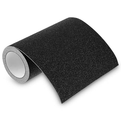 10 Inch x 16.5 Ft Anti Slip Traction Tape, Heavy Duty Grip Tape for Stairs, Non Skid Treads High Traction Non-Slip Safety Tape Roll for Indoor Outdoor, Waterproof, Weather Resistant (Black)