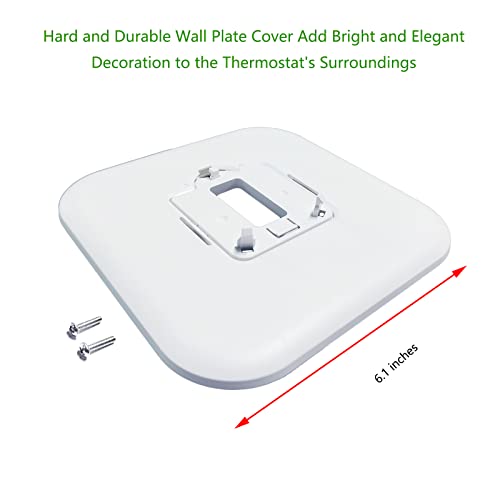 THP2400A1080 Large Cover Plate & Electrical Box Adaptor for T-Series Thermostats, White (1)