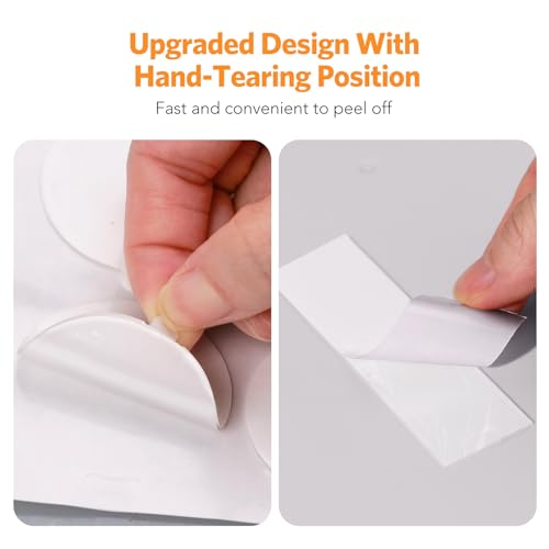 Double Sided Tape for Walls, 220 Pcs Sticky Tack Dots Removable Mounting Putty Clear Adhesive Strips with Tear Tabs No Damage Trace for Hanging Picture Poster Decorations Art Craft Party Supplies