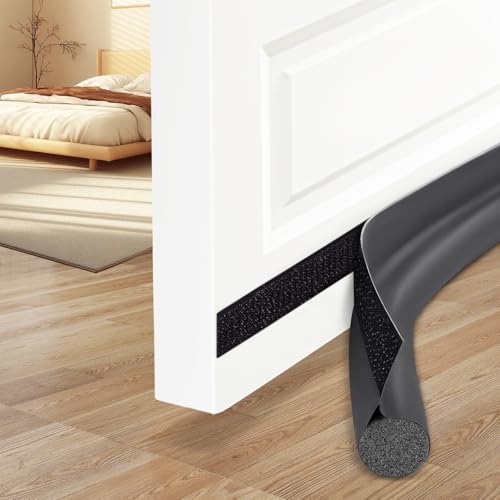 MAXTID Under Door Draft Stoppers 36 Inch Grey Door Draft Blocker Draft Stoppers for Bottom of Doors Seal Gap Reduce Wind/Breeze, Cold Air, Dust, Smoke, Door Seal Strips Sweeps - color: Gray
