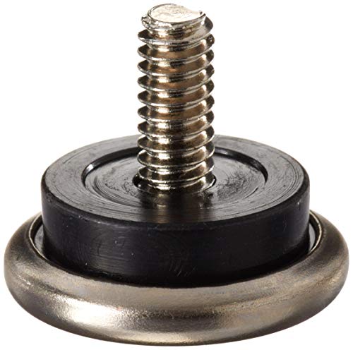 Shepherd Hardware 9450 1-1/16-Inch Threaded Stem Furniture Glides, 1/4-Inch Stem Diameter, Metal Base with Rubber Cushion, 4-Pack - size: 1-1/16 -Inch