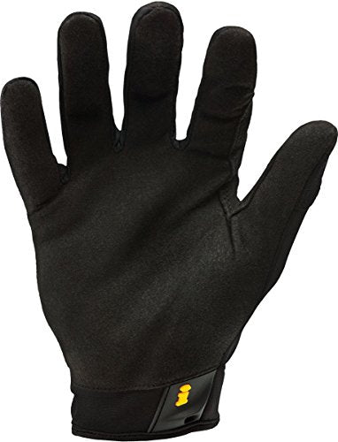 Ironclad WCG Workcrew Mechanic Gloves, Black - color: Black/Yellow, size: Medium (Pack of 1)