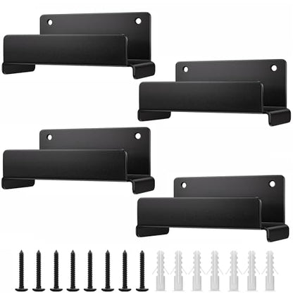 niffgaff Ladder Hooks for Garage Wall, 4 Pack Heavy Duty Wall Mount Storage Hanger for Ladders, Chairs & Patio Furniture, Fits Step & Extension Ladders, Garage Organization - size: 4 Pack