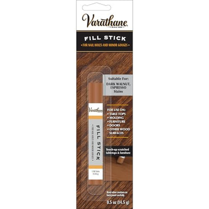 Varathane Wood Fill Stick, .5 oz, Dark Walnut/Espresso - color: Dark Walnut/Espresso