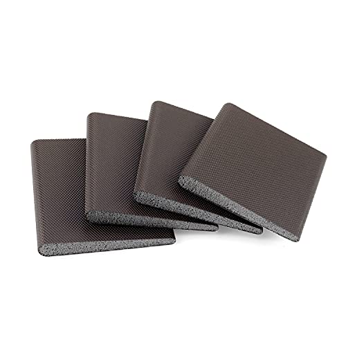 Door Corner Seals - Exterior Doorway Frame Sealing Wedge Filler - Cold Air & Draft Stopper with Heavy-Duty Adhesive - Self-Adhering Foam - Weatherstripping Accessories - Brown, 4-Pack - color: 4 Brown