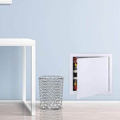 Plumbing Access Panel for Drywall 18 x 18 Inch Plastic Access Door Removable Wall Access Panel Ceiling Reinforced Hinged Durable White - size: 18 X 18 Inch