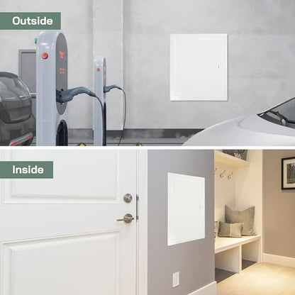 Vent Systems Access Panel for Drywall 10 x 12 Inch - Wall Hole Cover Plate - Metal Access Door with Handle - Plumbing Access Panel for Drywall - Service Shaft Crawl Space Door - Wall Access Panel - size: 10'' x 12''