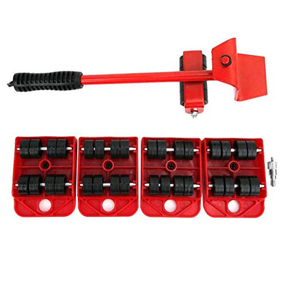 Fafeicy Heavy Duty Furniture Moving Tool, Furniture Slides Kit with Thicken Rolling Wheels Heavy Objects