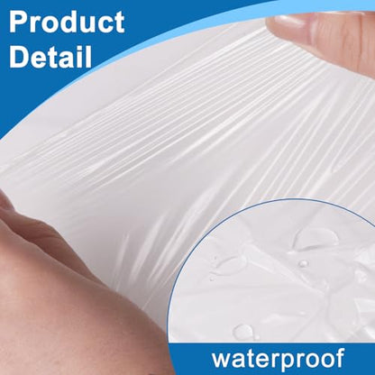 6pcs 9x12ft Painter Plastic Drop Cloths Sheet,Waterproof Anti-dust Cover, Disposable Tarp for Painting for Couch/Furniture Cover - size: 6pack