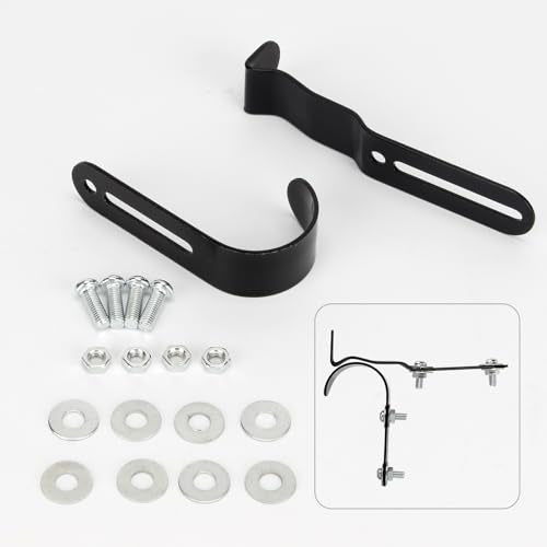 Mailbox Latch and Handle Kit, Metal Mailbox Latch Clips Replacement Set Easy Installation for Repairing Mailbox Door, Mailbox Door Repair Accessories with Screws Gaskets Nuts for Repair