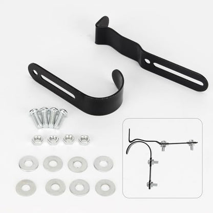 Mailbox Latch and Handle Kit, Metal Mailbox Latch Clips Replacement Set Easy Installation for Repairing Mailbox Door, Mailbox Door Repair Accessories with Screws Gaskets Nuts for Repair