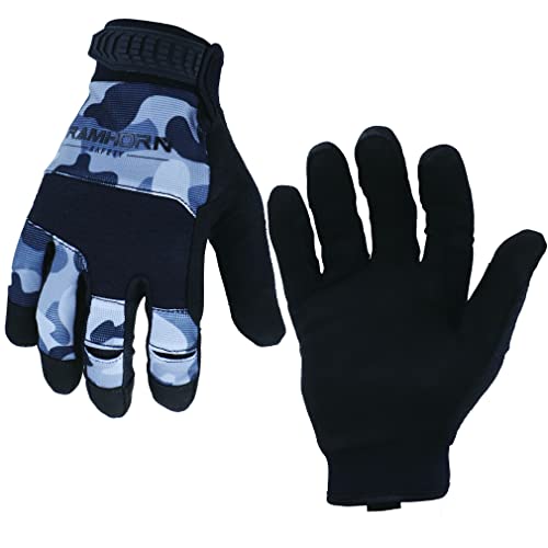 Camouflage Ultra Lightweight Work Gloves, Men Utility Multifunctional Mechanic Working Gloves Touch Screen, Flexible, Breathable, Wear-Resistant Gloves (Camouflage, M) - color: Multicolor, size: Medium