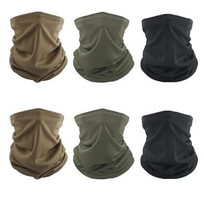 Neck Gaiter Face Mask, Sun Cooling Dust Camouflage Face Shield, Reusable Washable Bandana - color: Color-1