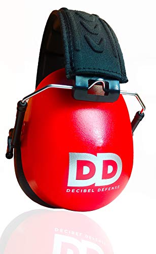 DECIBEL DEFENSE Professional Safety Ear Muffs 37dB NRR - The HIGHEST Rated & MOST COMFORTABLE Ear Protection for Shooting & Industrial Use - THE BEST HEARING PROTECTION...GUARANTEED (SAFETY RED) - color: Safety Red, size: Regular