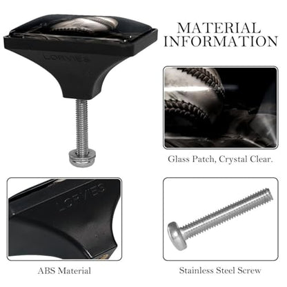 4 Pack Rectangular Black Drawer Pulls with Screws for Cabinet Bookcase Cupboard Drawer, Baseball - color: color31091