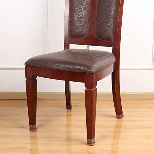 Ezprotekt Chair Leg Floor Protectors for Hardwood Floors, Felt Furniture Pads, Silicone Felt Furniture Leg Pads Caps Covers for Table Desk Sofa No Scratches and Reduce Noise (M Fit: 0.75" - 1") - size: M-Square
