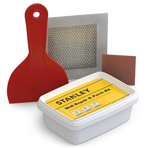 Stanley S 552 Drywall Patch Repair Kit -1x9.5 Fl Oz., Complete Drywall Patch Solution for Home DIY, Includes Wall Hole Filler, Spackle Wall Repair and Putty Hole Repair - 1 Pack - size: 1 Pack