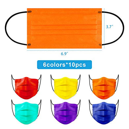 Tomorotec 60PCS Individually Sealed Disposable Face Mask 4-Layer