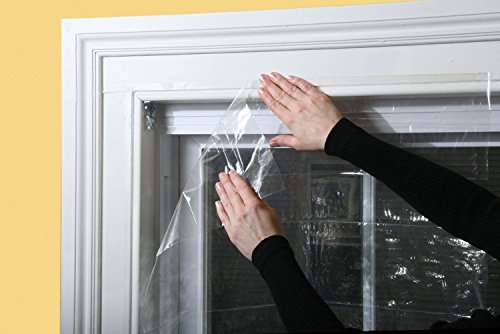 Frost King V76H Shrink Window Kit 84-Inch by 110-Inch, Clear (Pack of 2) - size: 84" x 110" (Pack of 2)