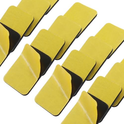 24Pcs 1-3/8 x 1 Inch Rectangular Adhesive Sliders,PTFE Chair Glides Floor Protectors Self-Stick Moving Pads,Furniture Pads for Hardwood Floors/Carpet - size: 1-3/8 x 1 Inch